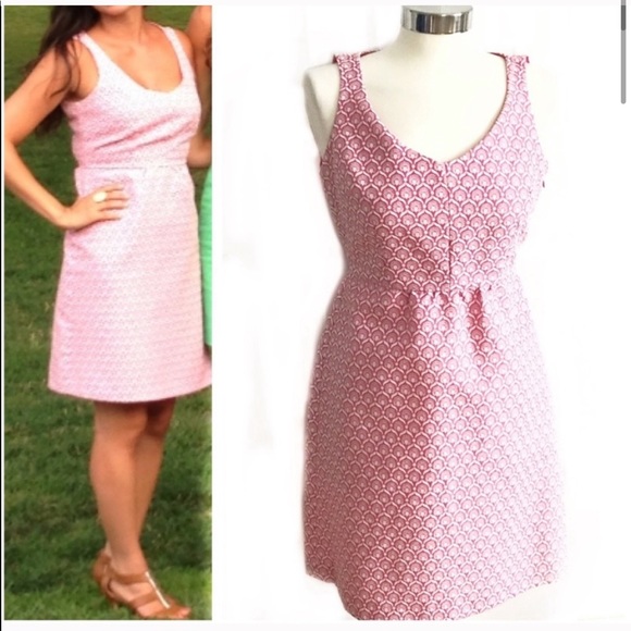 I Heart Ronson Pink White Sleeveless Keyhole Dress - Picture 2 of 9